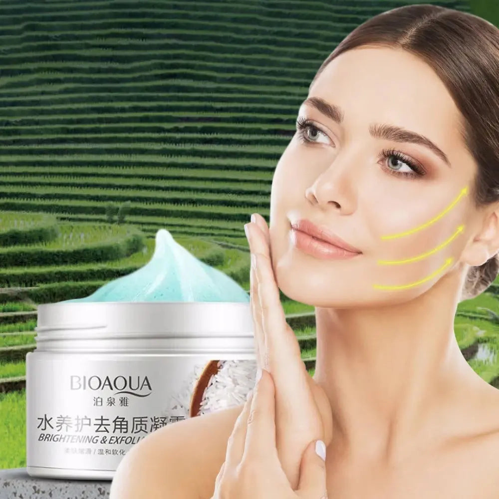 A natural rice face scrub