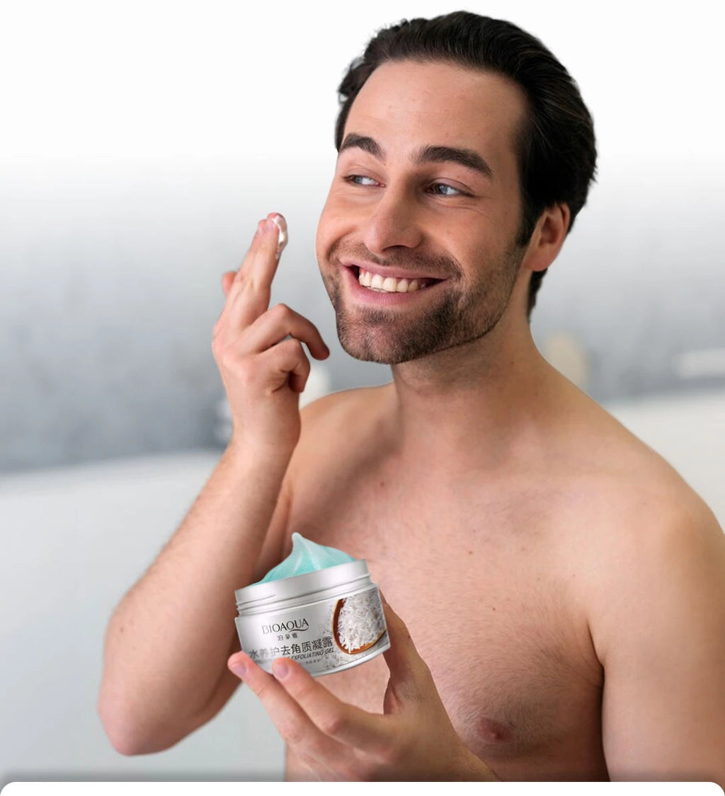A natural rice face scrub