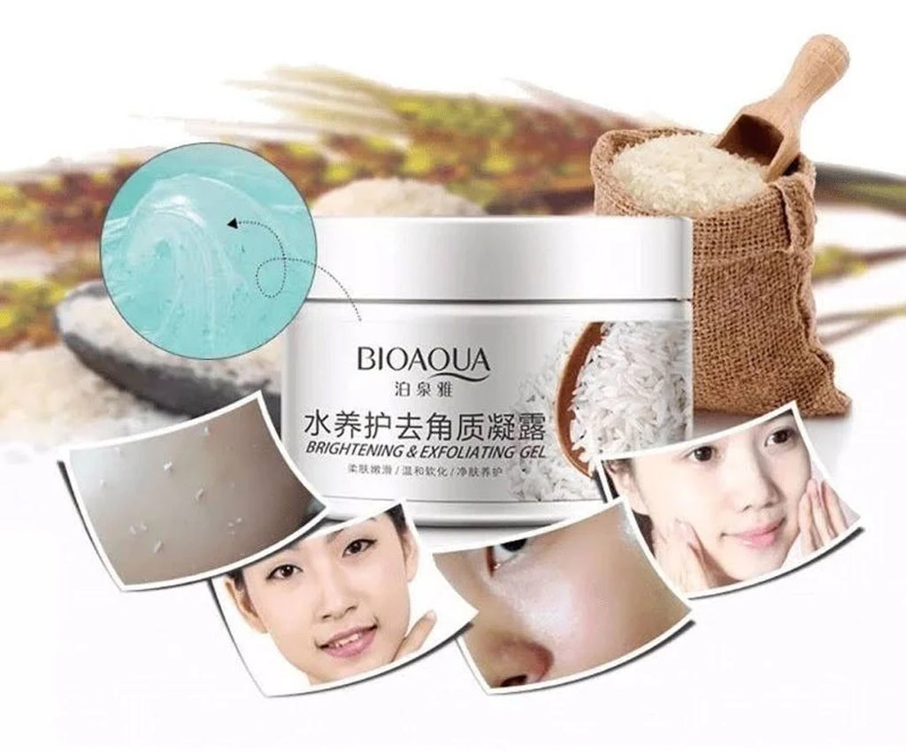 A natural rice face scrub