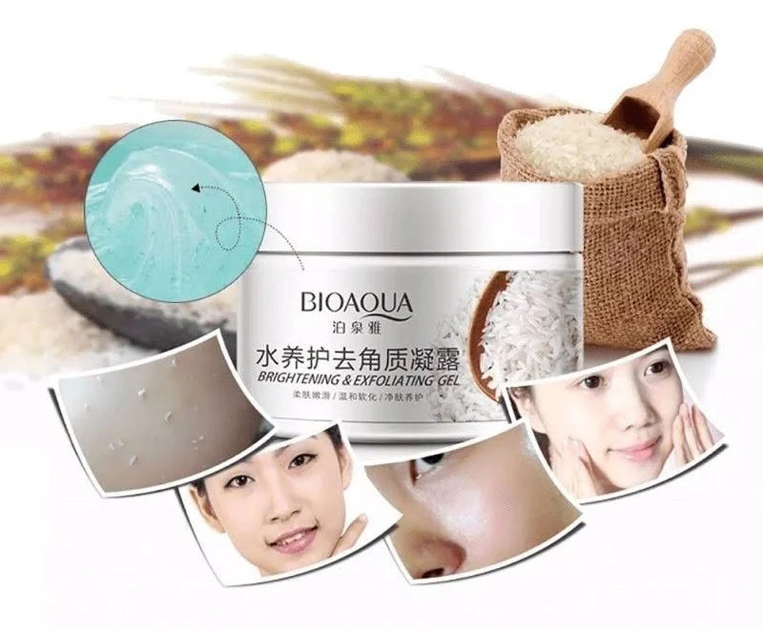 A natural rice face scrub